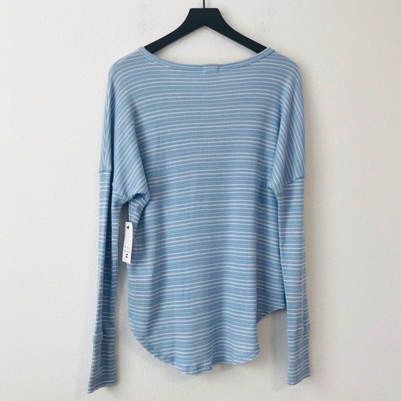 New! Billabong Any Day Thermal Ribbed Knit Oversized Long Sleeve Top - Picture 3 of 11